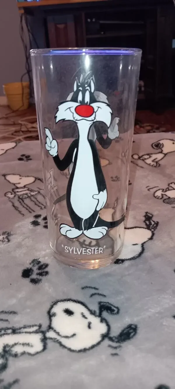 Sylvester Drinking Glass Warner Bros. 1973 Pepsi Collector Series